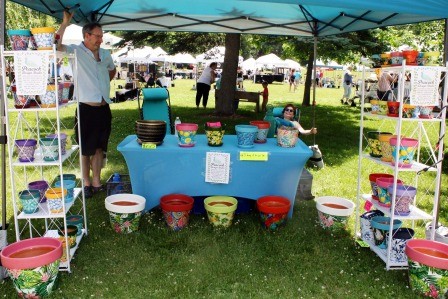 Artist at Art at the Mill